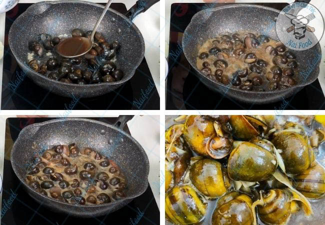 Chế biến món ốc mít xào me ngon